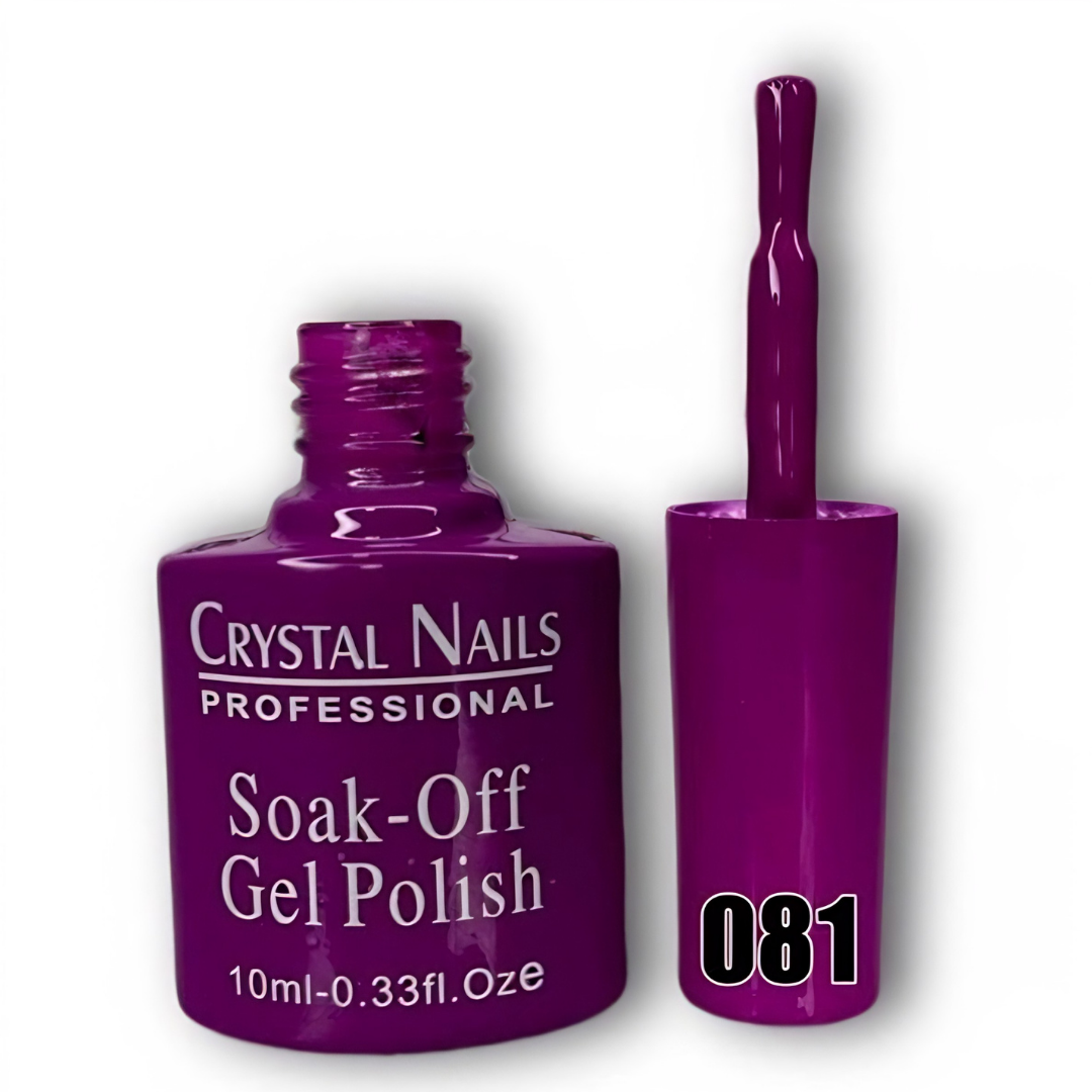 TONO 081. ESMALTE SEMIPERMANENTE CRYSTAL NAILS PROFESSIONAL (10 ML) – SOAK-OFF GEL POLISH 🎨