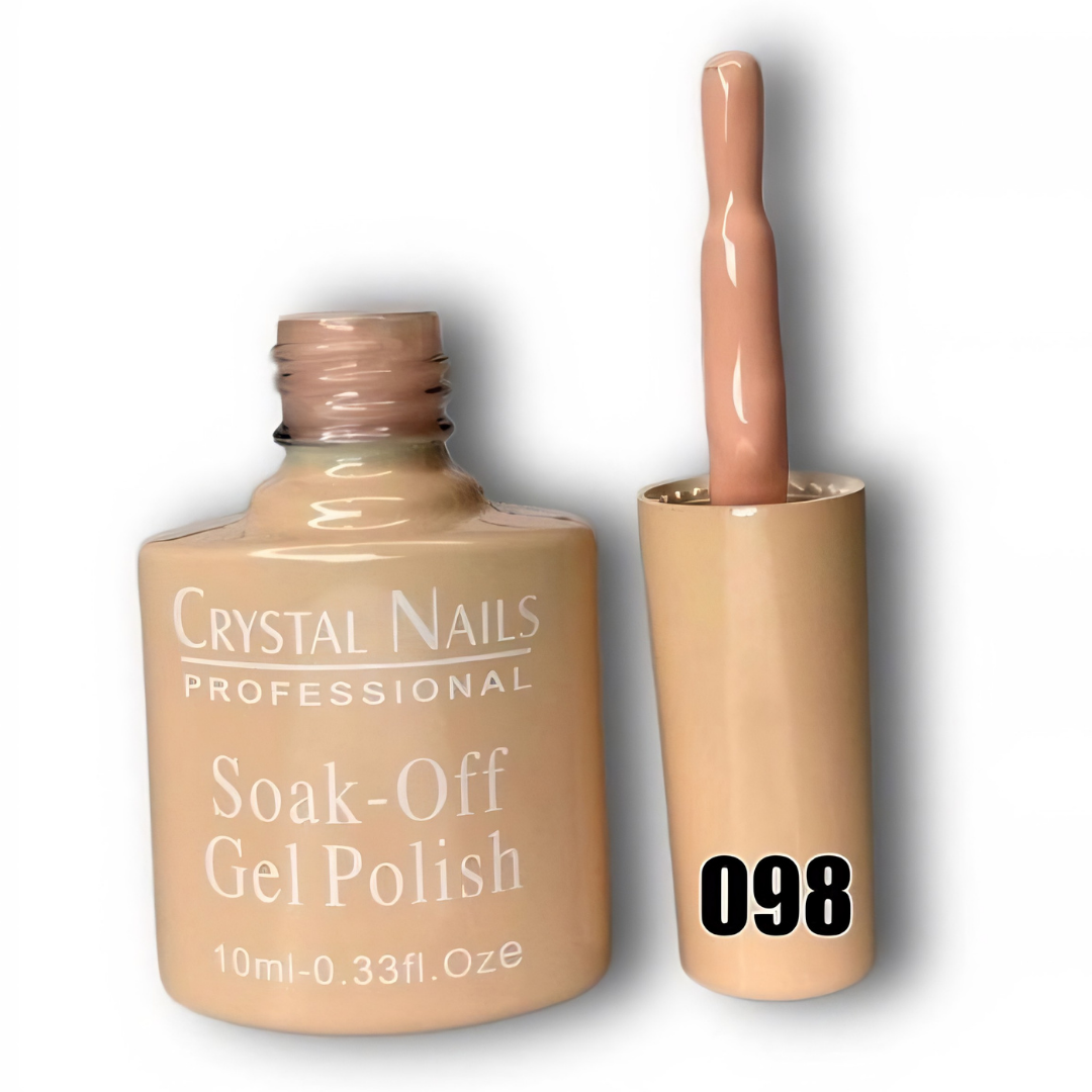 TONO 098. ESMALTE SEMIPERMANENTE CRYSTAL NAILS PROFESSIONAL (10 ML) – SOAK-OFF GEL POLISH 🎨