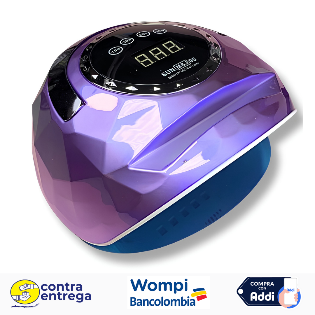 LÁMPARA LED UV SUN M&J05 (268W) BASE METÁLICA 💜💅