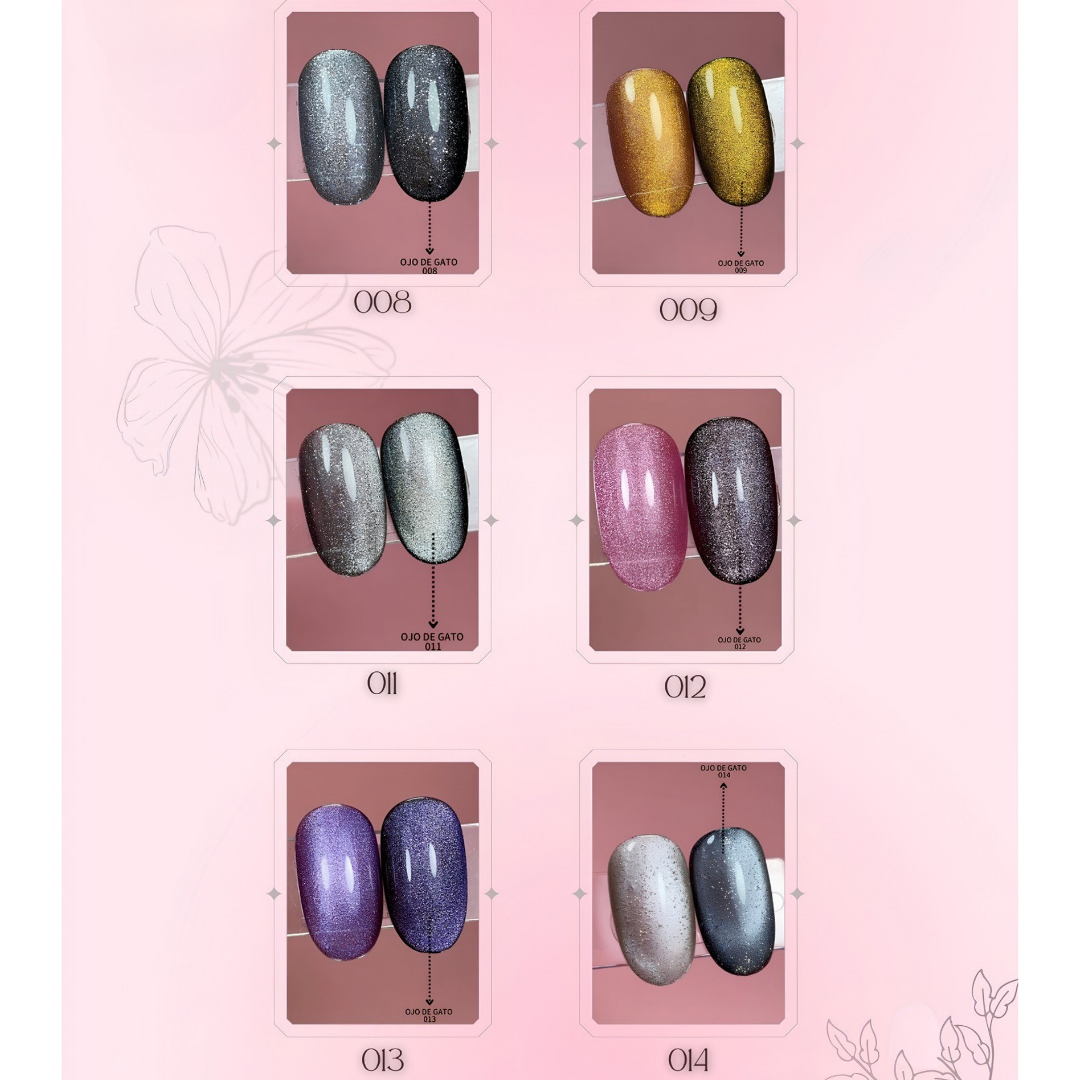 ESMALTE SEMIPERMANENTE OJO DE GATO MAJKA 15ML 👁️🧲💎✨