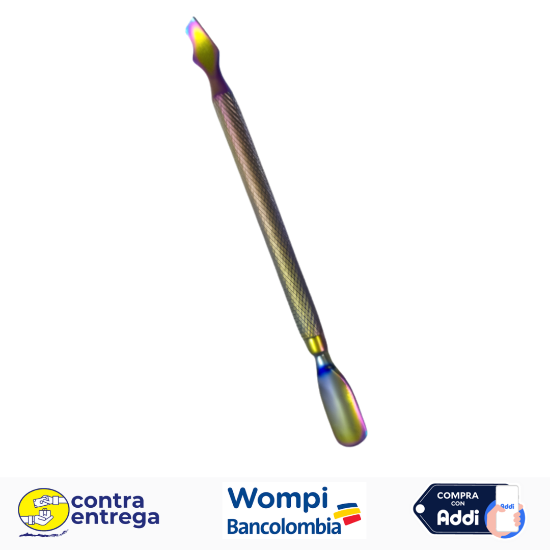 EMPUJADOR DE CUTÍCULA (PUSHER) SASI NA-508 (ACERO INOXIDABLE TORNASOL) 💖✂️