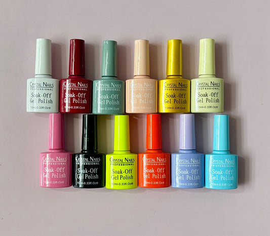 DOCENA ESMALTES SEMIPERMANENTES CRYSTAL NAILS. - Aned Cosmetics