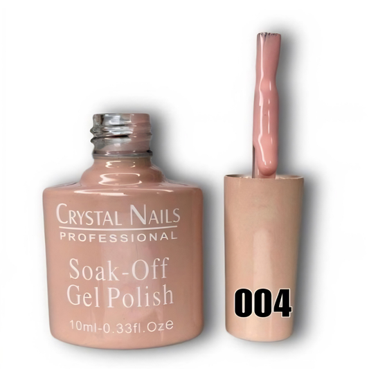 TONO 004. ESMALTE SEMIPERMANENTE CRYSTAL NAILS PROFESSIONAL (10 ML) – SOAK-OFF GEL POLISH 🎨