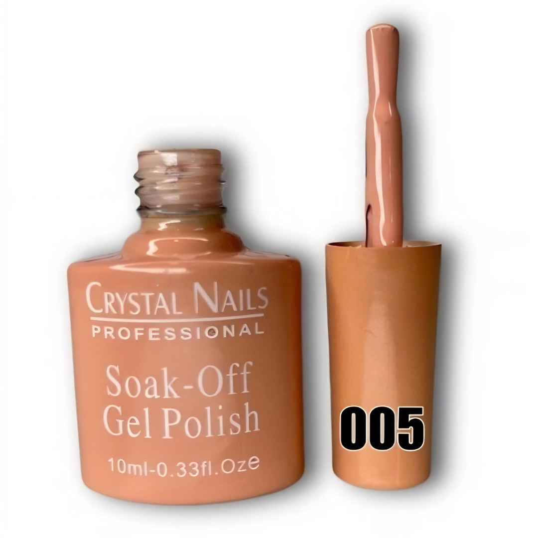 TONO 005. ESMALTE SEMIPERMANENTE CRYSTAL NAILS PROFESSIONAL (10 ML) – SOAK-OFF GEL POLISH 🎨
