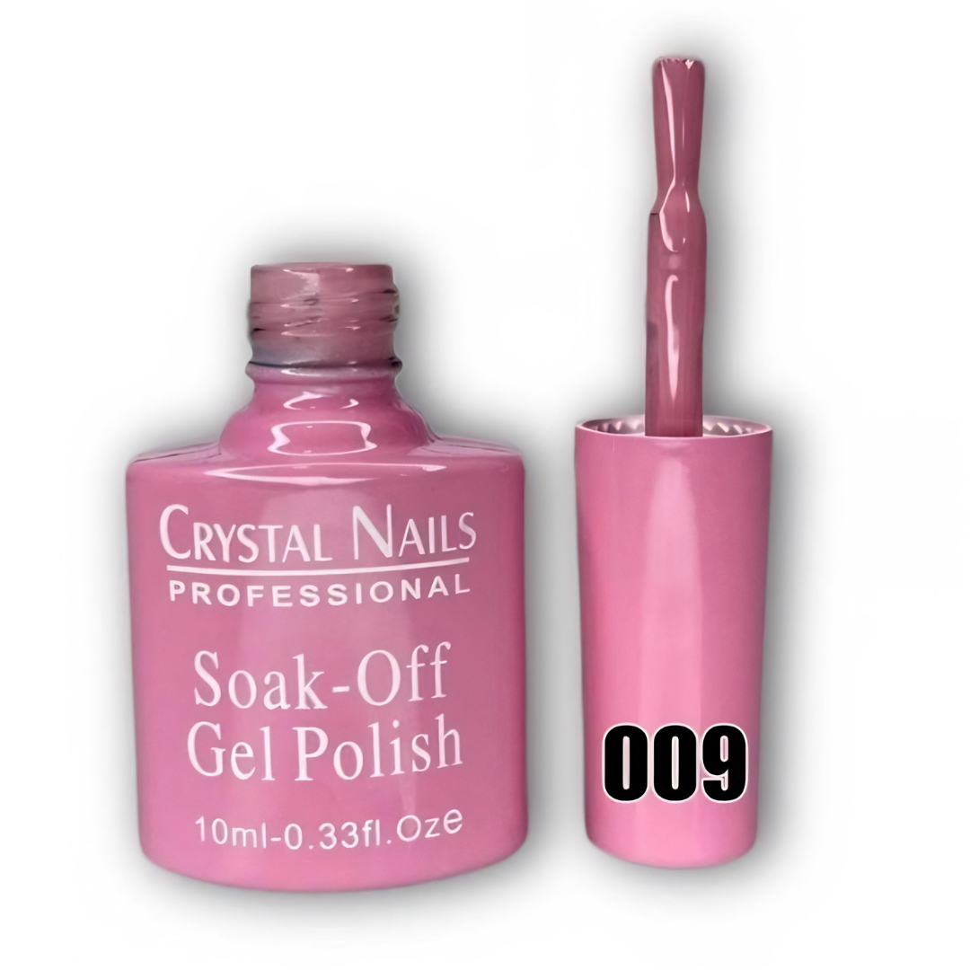 TONO 009. ESMALTE SEMIPERMANENTE CRYSTAL NAILS PROFESSIONAL (10 ML) – SOAK-OFF GEL POLISH 🎨