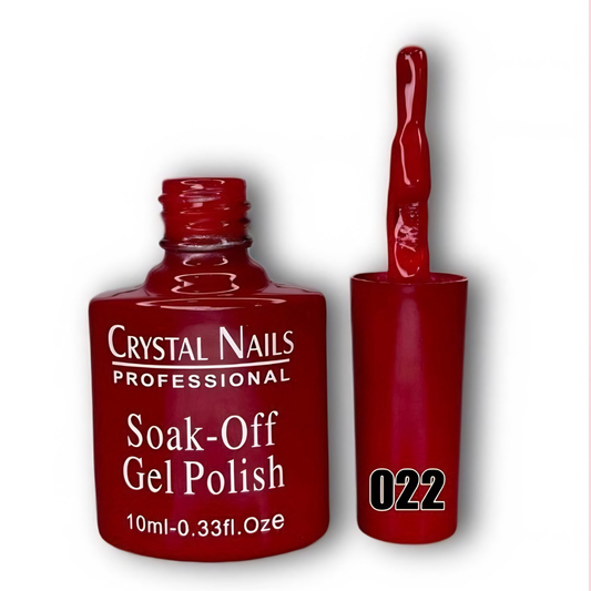TONO 022. ESMALTE SEMIPERMANENTE CRYSTAL NAILS PROFESSIONAL (10 ML) – SOAK-OFF GEL POLISH 🎨