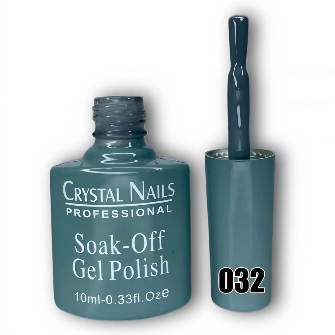 TONO 032. ESMALTE SEMIPERMANENTE CRYSTAL NAILS PROFESSIONAL (10 ML) – SOAK-OFF GEL POLISH 🎨