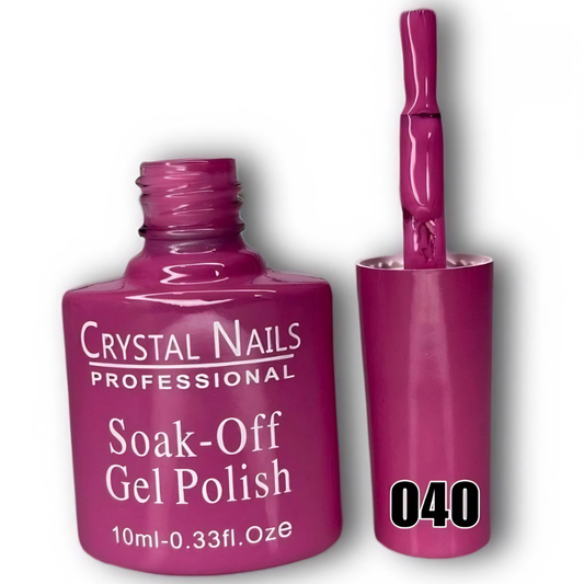 TONO 040. ESMALTE SEMIPERMANENTE CRYSTAL NAILS PROFESSIONAL (10 ML) – SOAK-OFF GEL POLISH 🎨