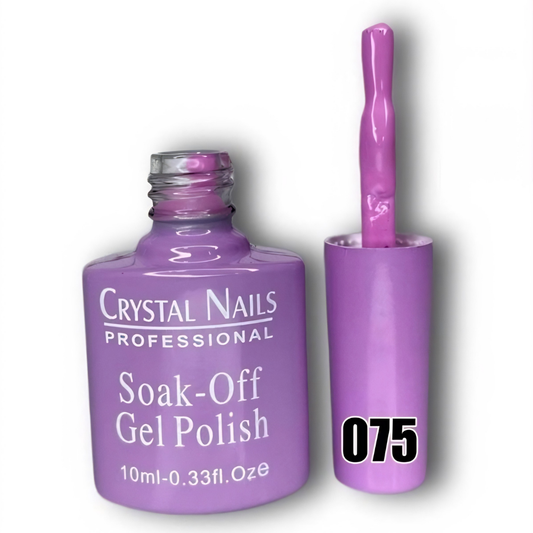 TONO 075. ESMALTE SEMIPERMANENTE CRYSTAL NAILS PROFESSIONAL (10 ML) – SOAK-OFF GEL POLISH 🎨