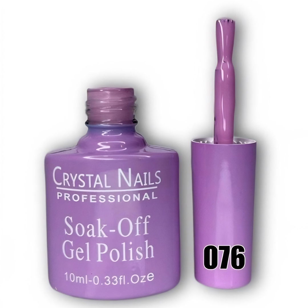 TONO 076. ESMALTE SEMIPERMANENTE CRYSTAL NAILS PROFESSIONAL (10 ML) – SOAK-OFF GEL POLISH 🎨
