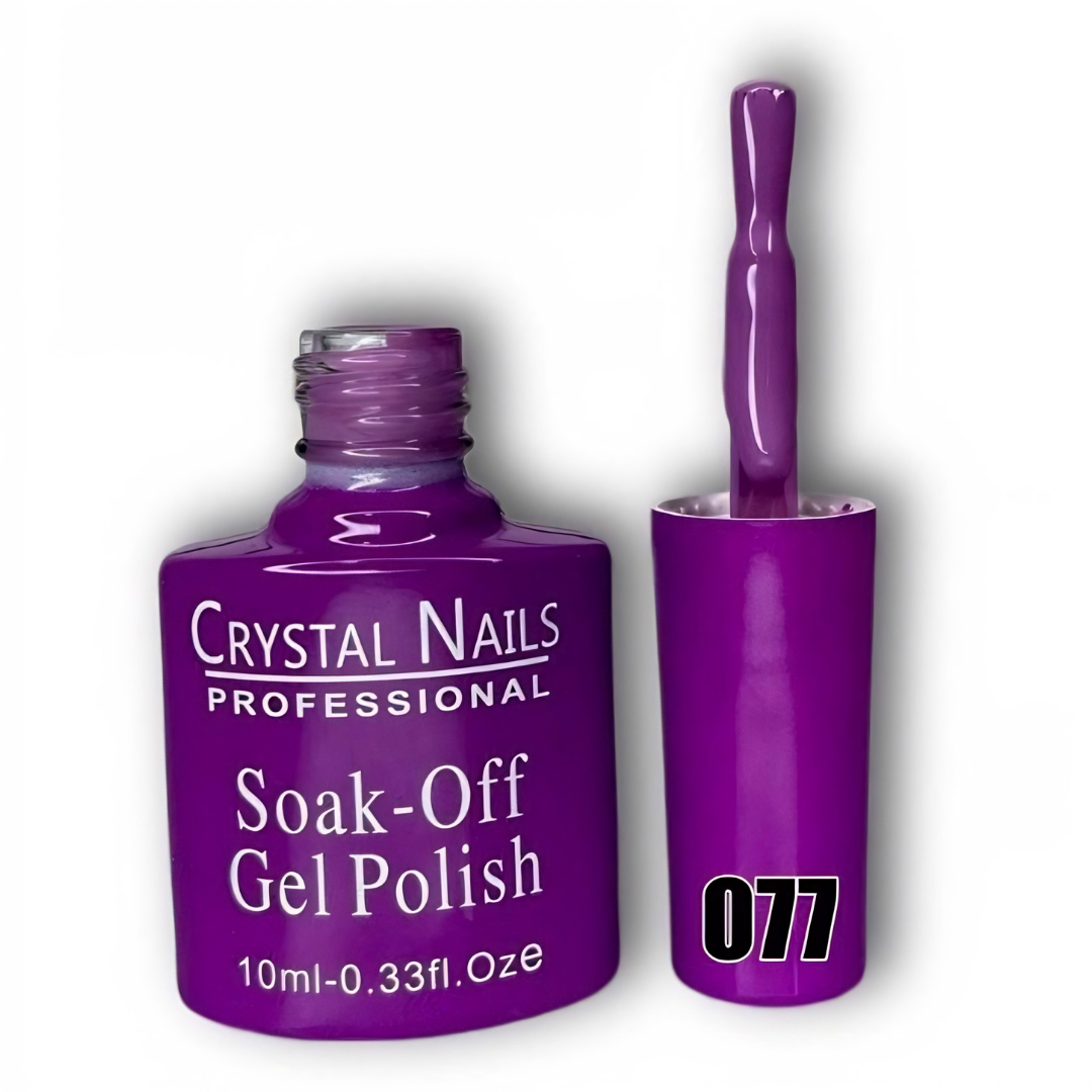 TONO 077. ESMALTE SEMIPERMANENTE CRYSTAL NAILS PROFESSIONAL (10 ML) – SOAK-OFF GEL POLISH 🎨