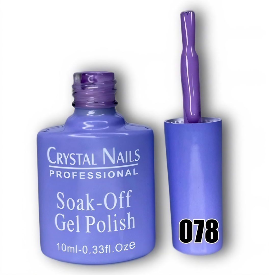 TONO 078. ESMALTE SEMIPERMANENTE CRYSTAL NAILS PROFESSIONAL (10 ML) – SOAK-OFF GEL POLISH 🎨