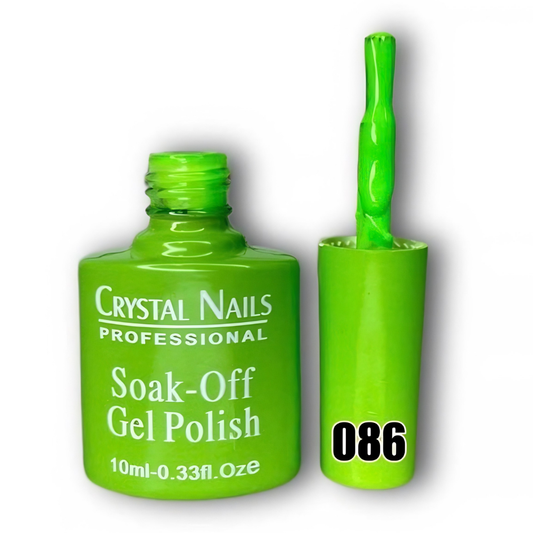 TONO 086. ESMALTE SEMIPERMANENTE CRYSTAL NAILS PROFESSIONAL (10 ML) – SOAK-OFF GEL POLISH 🎨