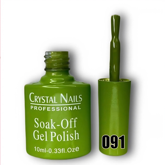 TONO 091. ESMALTE SEMIPERMANENTE CRYSTAL NAILS PROFESSIONAL (10 ML) – SOAK-OFF GEL POLISH 🎨