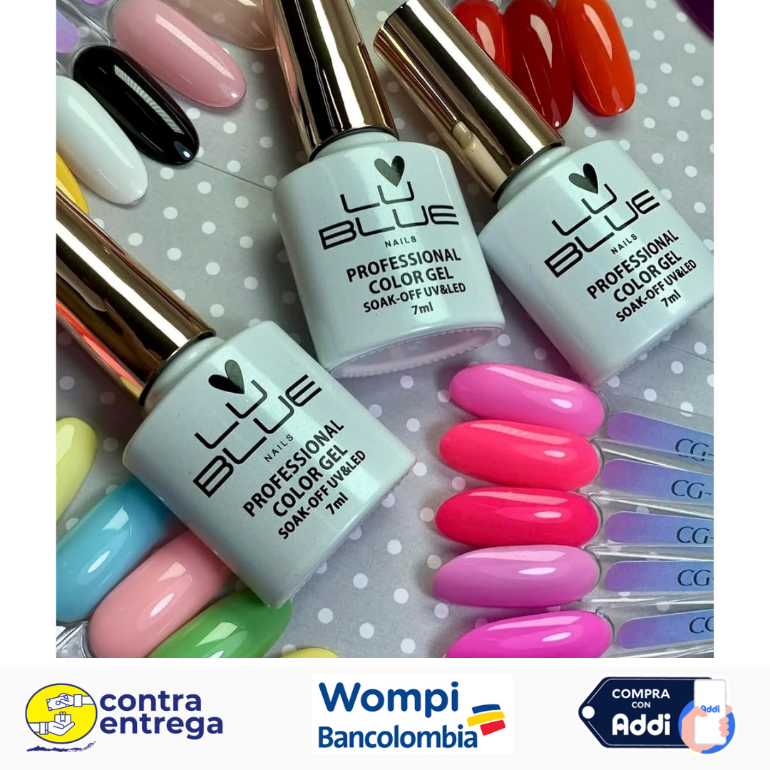 DOCENA DE ESMALTES SEMIPERMANENTES LU BLUE 💅✨