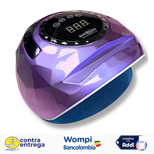 LÁMPARA LED UV SUN M&J05 (268W) BASE METÁLICA 💜💅