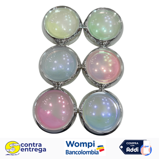 SET X6 POLVOS EFECTO AURORA / UNICORNIO REF. 27327-02 💖🦄✨