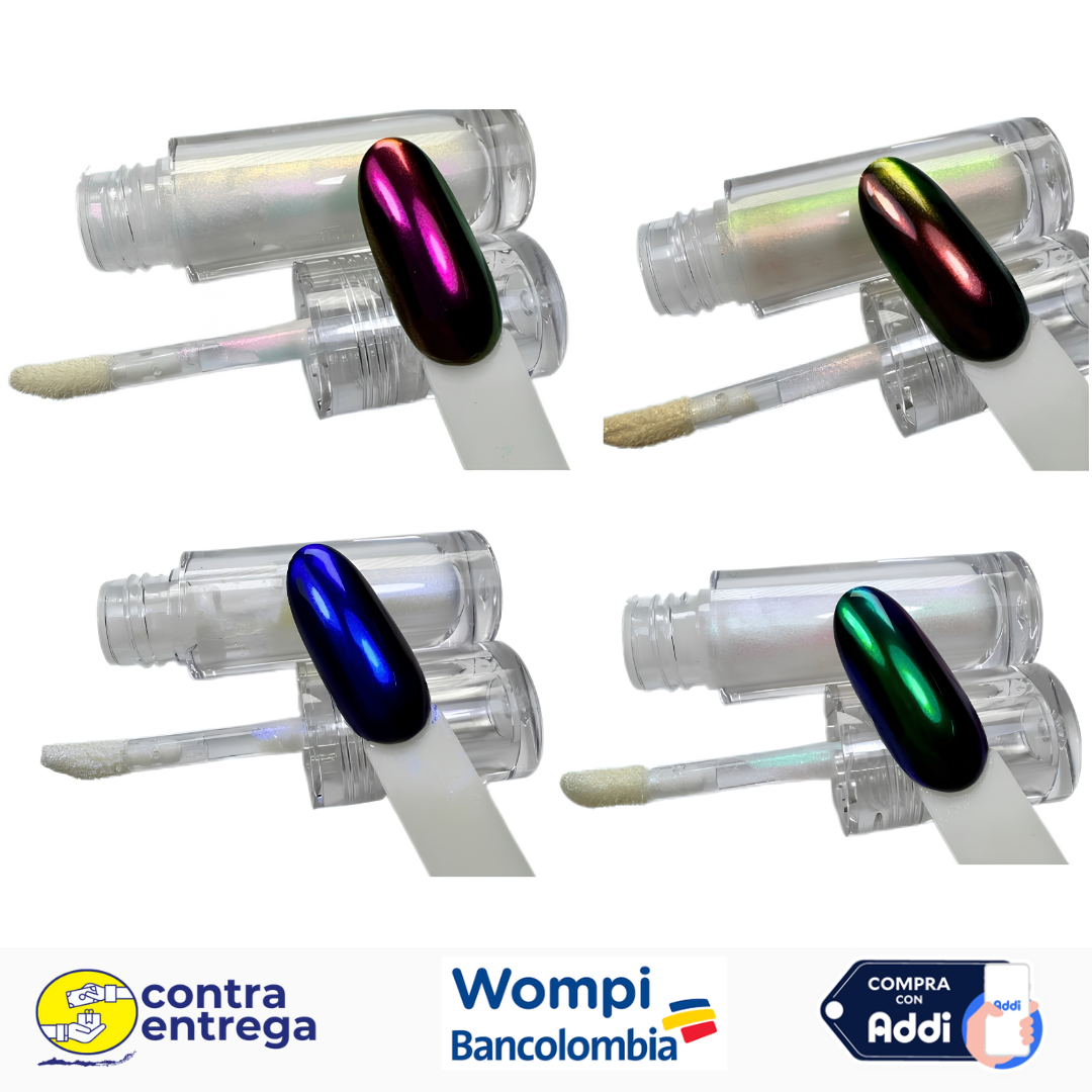PIGMENTO EFECTO ESPEJO CROMO LÍQUIDO VNK-6 💖🪞✨