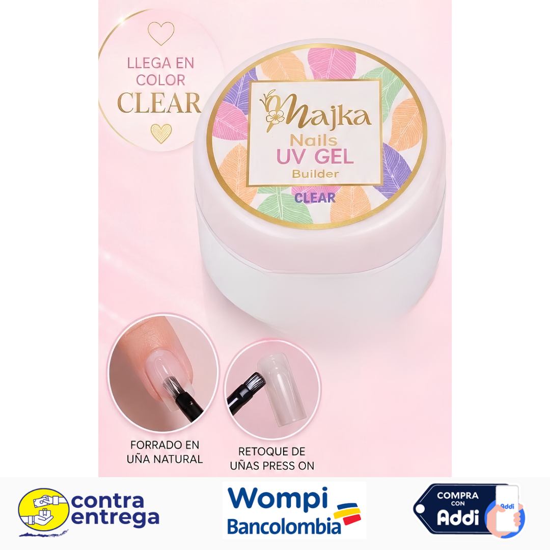 GEL DE CONSTRUCCIÓN CLEAR MAJKA NAILS 💎💅🛡️