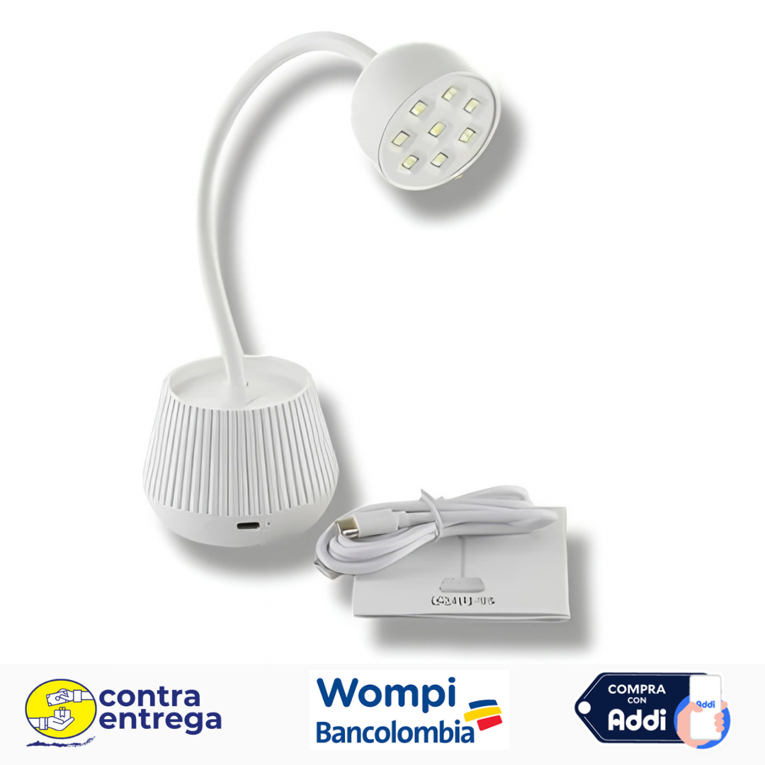 LÁMPARA LED UV CUELLO DE CISNE 24W YXW005💡💅✨