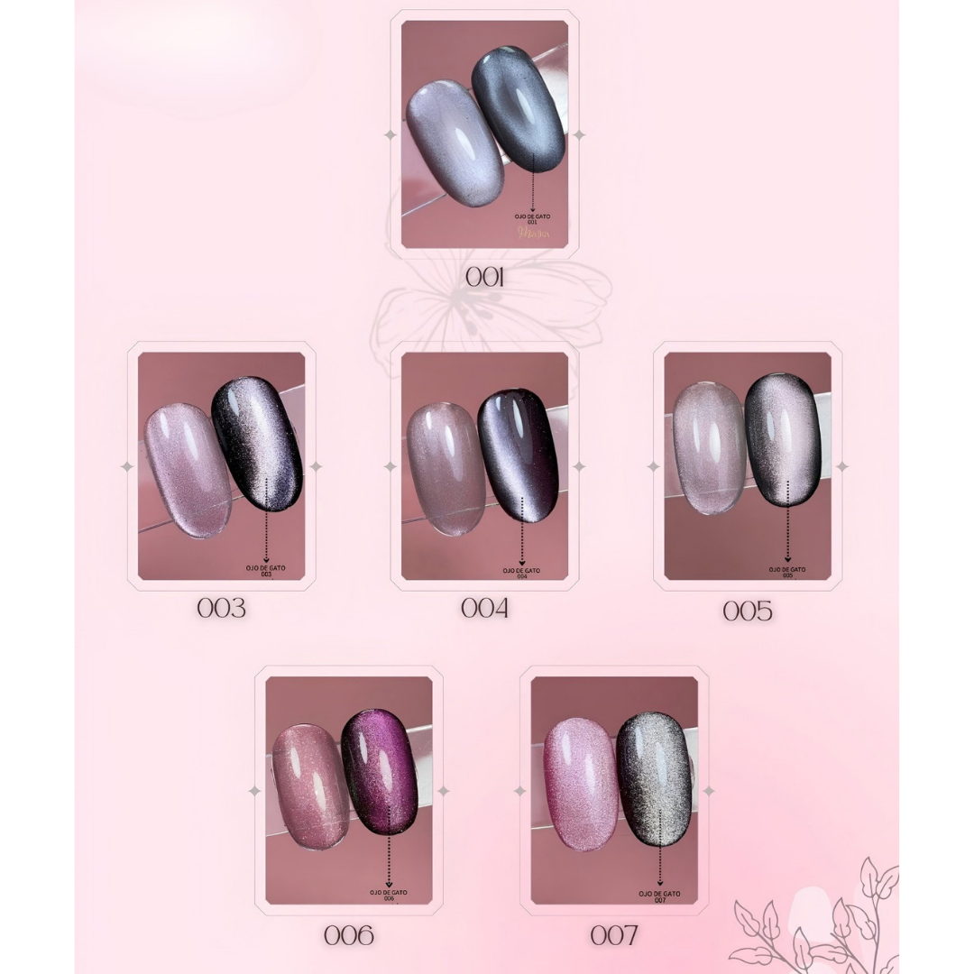 ESMALTE SEMIPERMANENTE OJO DE GATO MAJKA 15ML 👁️🧲💎✨