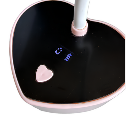 LÁMPARA LED/UV INALÁMBRICA RECARGABLE 30W EN FORMA DE CORAZÓN PARA SOFT GEL / PRESS ON ✨