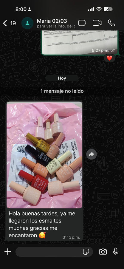 DOCENA DE ESMALTES SEMIPERMANENTES CRYSTAL NAILS 1OML | TONOS A TU ELECCIÓN | 10ML