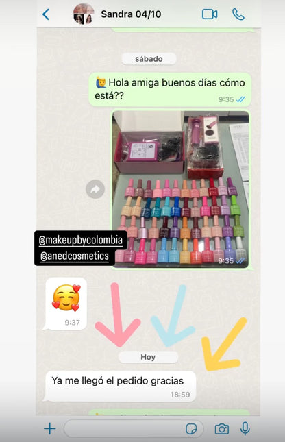 DOCENA DE ESMALTES SEMIPERMANENTES CRYSTAL NAILS 1OML | TONOS A TU ELECCIÓN | 10ML