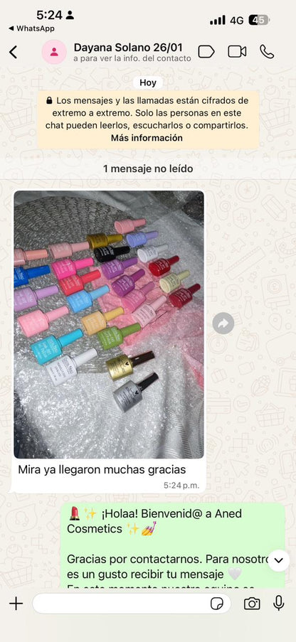 DOCENA DE ESMALTES SEMIPERMANENTES CRYSTAL NAILS 1OML | TONOS A TU ELECCIÓN | 10ML