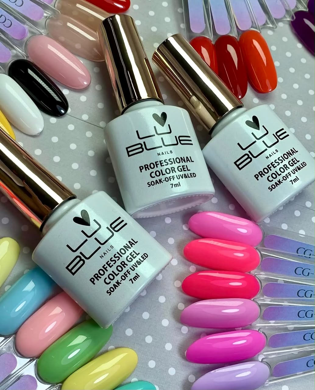 DOCENA DE ESMALTES SEMIPERMANENTES LU BLUE 💅✨