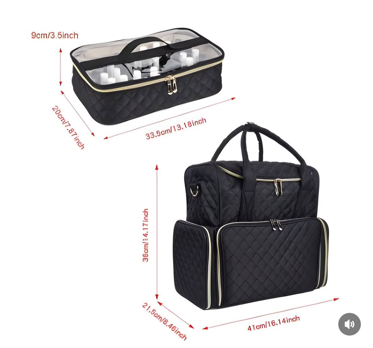 MORRAL ORGANIZADOR PROFESIONAL PRO NAILS PARA MANICURISTAS 💖