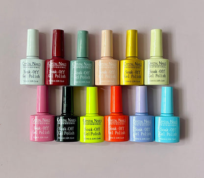 DOCENA ESMALTES SEMIPERMANENTES CRYSTAL NAILS. - Aned Cosmetics
