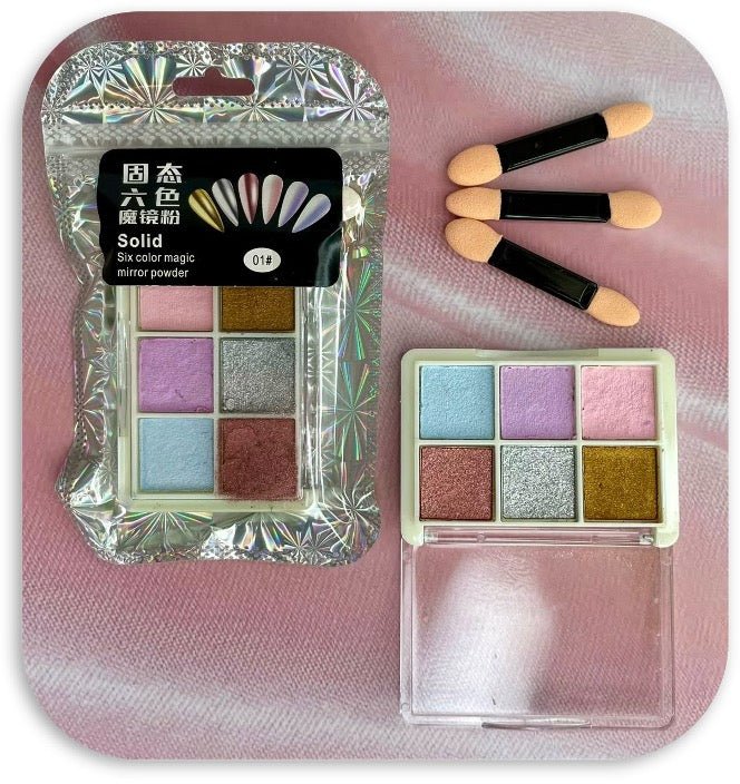 PALETA EFECTO ESPEJO X6 TONOS. - Aned Cosmetics