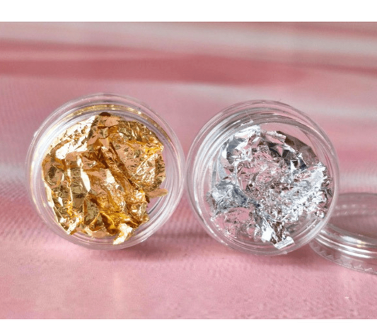 PAPEL DECORATIVO ORO / PLATA. - Aned Cosmetics
