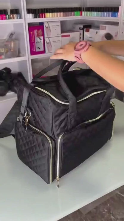 MORRAL ORGANIZADOR PROFESIONAL PRO NAILS PARA MANICURISTAS 💖
