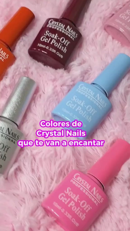 DOCENA DE ESMALTES SEMIPERMANENTES CRYSTAL NAILS 1OML | TONOS A TU ELECCIÓN | 10ML