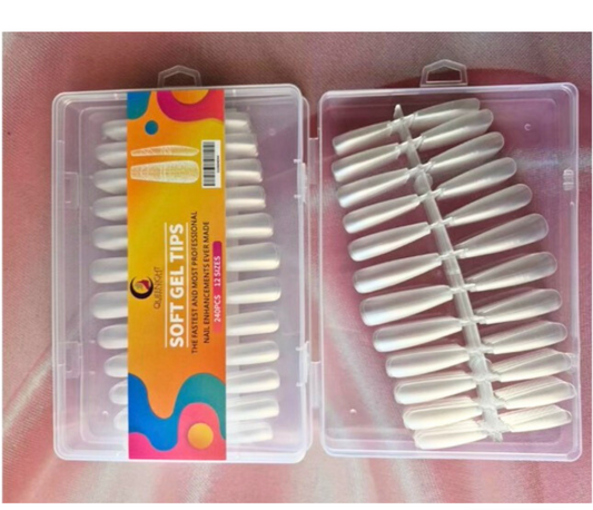 SET 240 UÑAS SOFT GEL X12 TAMAÑOS QUEEN NIGHT. - Aned Cosmetics