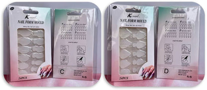 SET MOLDE PARA FRANCES EN SILICONA X24 UNIDADES. - Aned Cosmetics