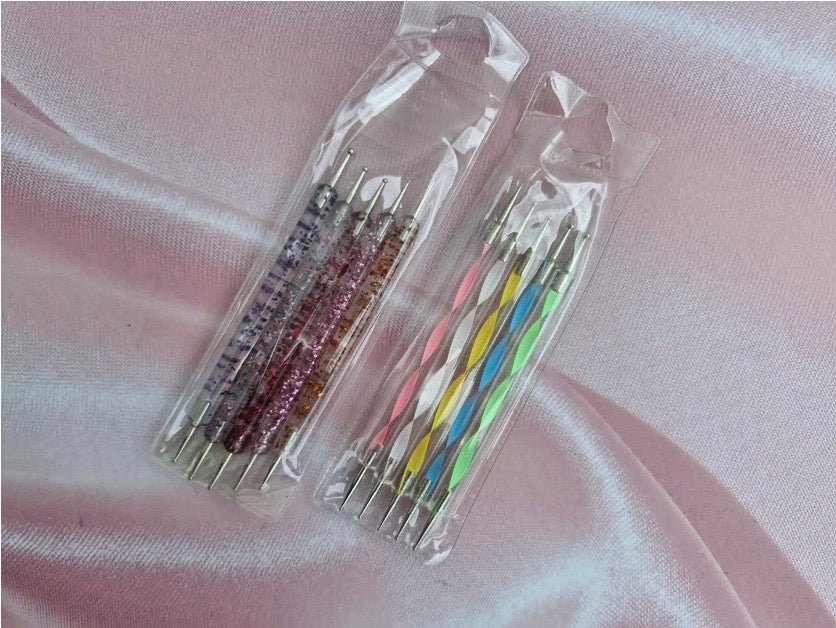 SET X5 PUNTEROS DOBLES PARA NAIL ART. - Aned Cosmetics