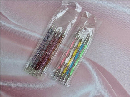 SET X5 PUNTEROS DOBLES PARA NAIL ART. - Aned Cosmetics